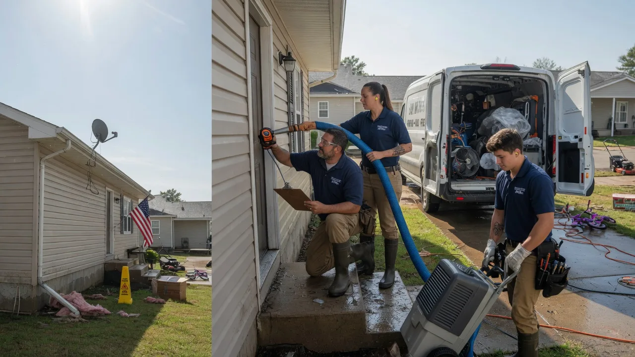 Ceiling Water Damage Restoration in Darlington, WI near me